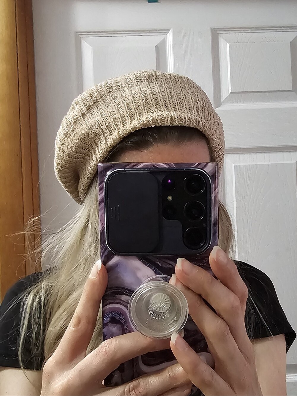 Everitt Beige Tan Chenille Knit Slouchy Hat Chic Slouchy Neutral